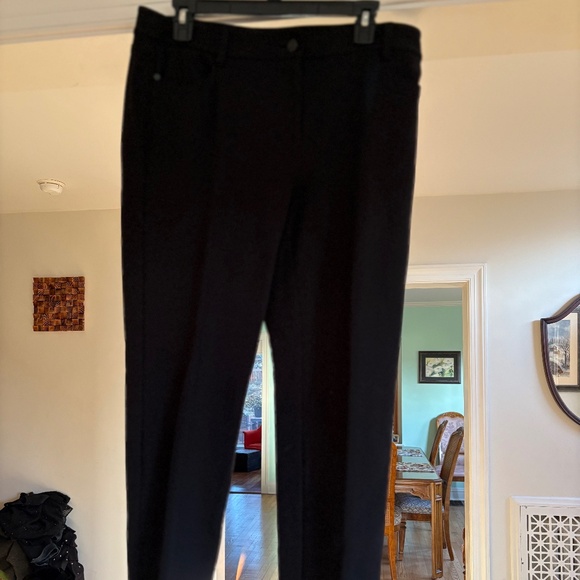 Talbots Black Ponte Pants 10 - Picture 1 of 2